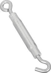 National Hardware 2172BC Series N221-861 Turnbuckle, 90 lb Working Load, 1/4-20 in Thread, Hook, Eye, 7-1/2 in L Take-Up